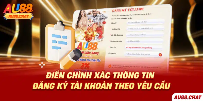 Đăng ký Au88 - Hướng dẫn cơ bản từ A đến Z cho tân binh
